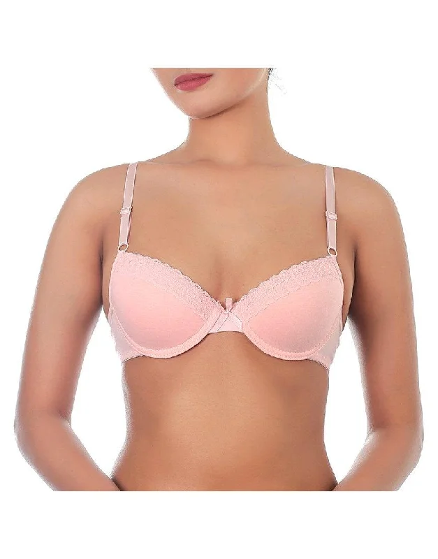 Teens Lace Wired Molded Cup Bra Lightweight Cotton Bra