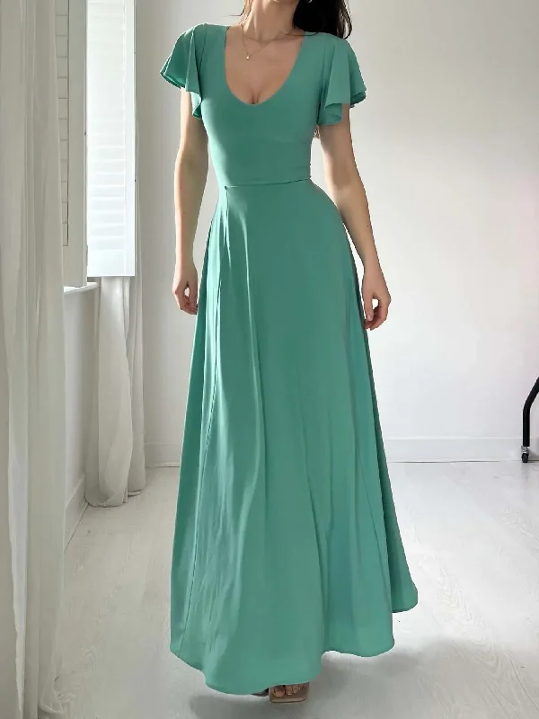 Grass Green Long Dress