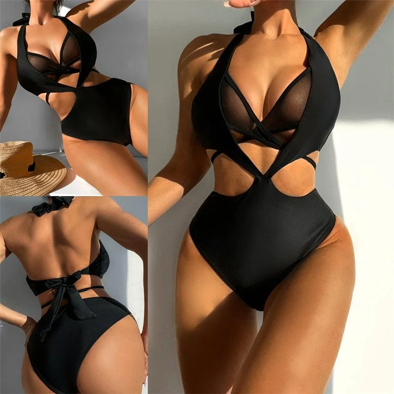 Bikini Women's European And American Swimming Suit With Hollow Beach Swim Skirt Set