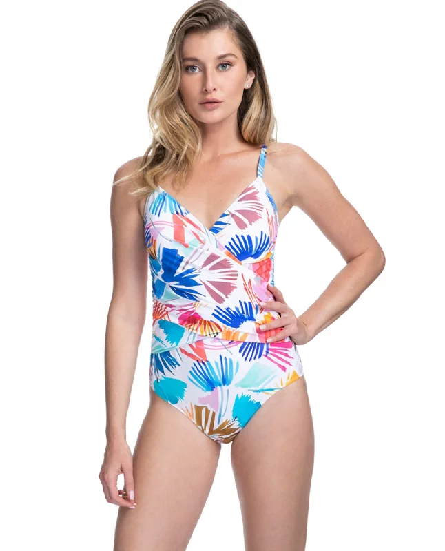 Profile By Gottex Splash V-Neck Lingerie Surplice One Piece Swimsuit Solid Color Swimsuit Profile By Gottex Splash V-Neck Lingerie Surplice One Piece Swimsuit Solid Color Swimsuit
