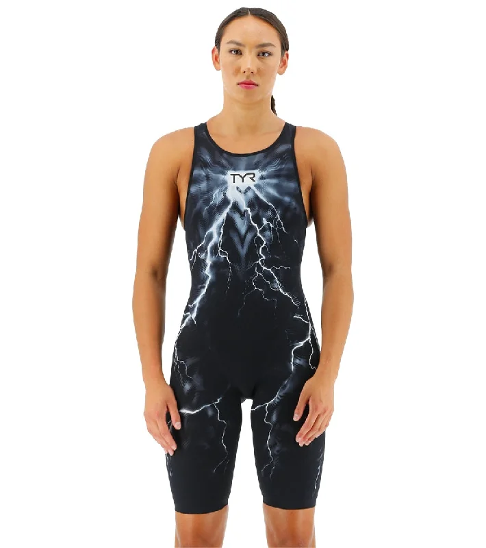 TYR Women's Venzo Phantom Oblivion Open Back Kneeskin Tech Suit Swimsuit Elegant Ruffle Swimsuit TYR Women's Venzo Phantom Oblivion Open Back Kneeskin Tech Suit Swimsuit Elegant Ruffle Swimsuit