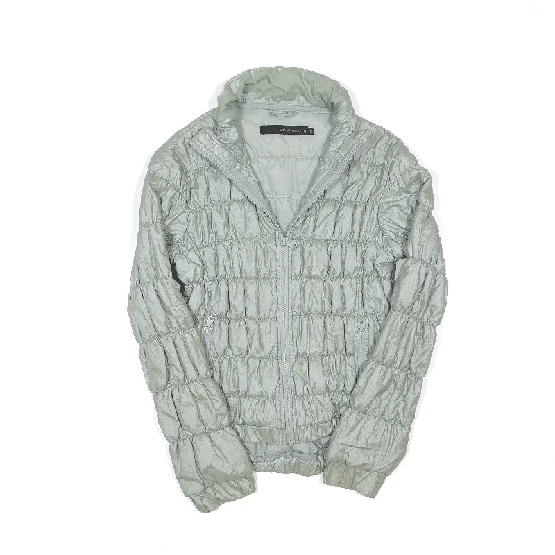 CALVIN KLEIN Quilted Jacket Green Womens M Chenille Fabric Brocade Fabric Lace Fabric CALVIN KLEIN Quilted Jacket Green Womens M Chenille Fabric Brocade Fabric Lace Fabric