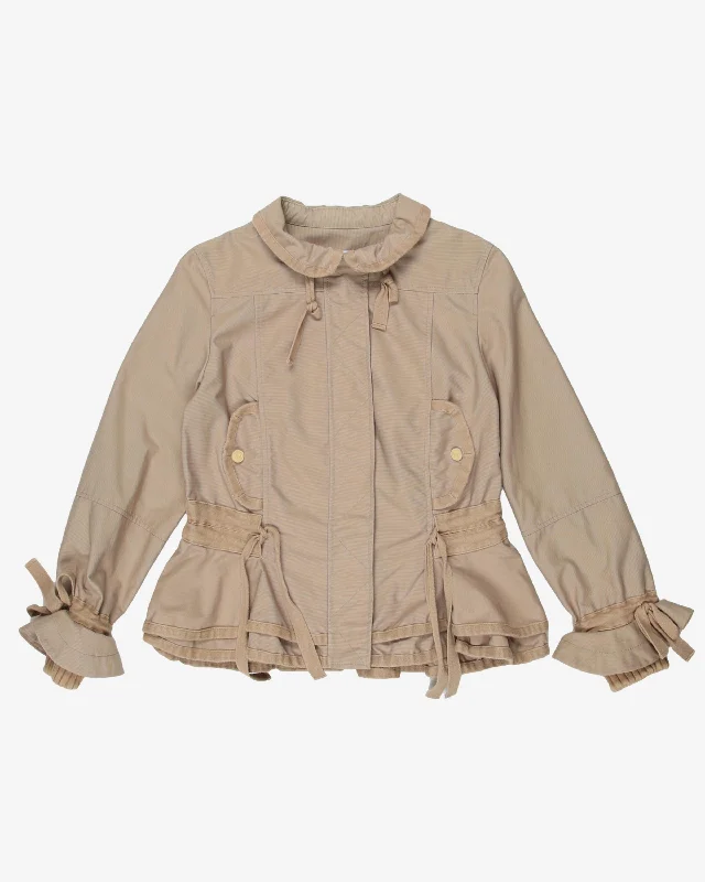 red valentino beige ruffle jacket - xxs Print Jacket Jacquard Jacket Patchwork Jacket red valentino beige ruffle jacket - xxs Print Jacket Jacquard Jacket Patchwork Jacket