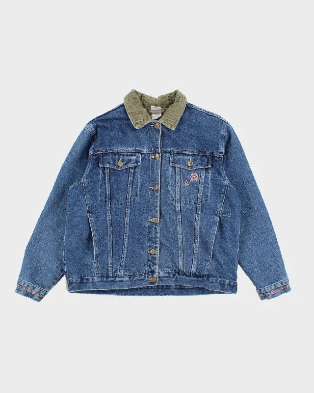 Vintage 90s Disney Embroidered Denim Jacket - L Jersey Jacket Tulle Jacket Batik Jacket Vintage 90s Disney Embroidered Denim Jacket - L Jersey Jacket Tulle Jacket Batik Jacket