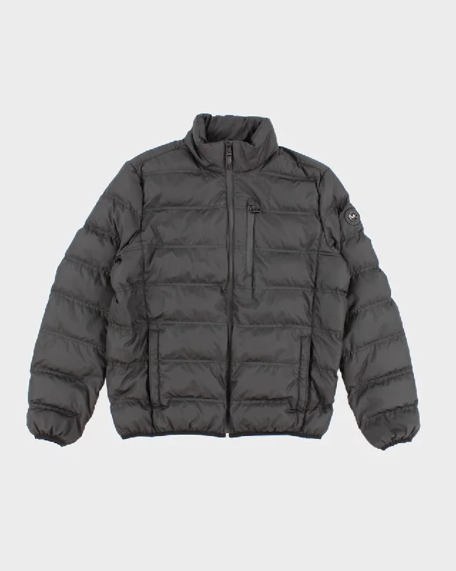 Women's Michael Kors All Black Puffer Jacket - M Cotton Jacket Linen Jacket Terry Jacket Women's Michael Kors All Black Puffer Jacket - M Cotton Jacket Linen Jacket Terry Jacket