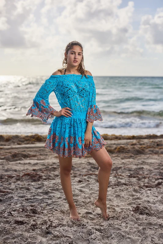CH-13 2 color Lace Dress New Arrival