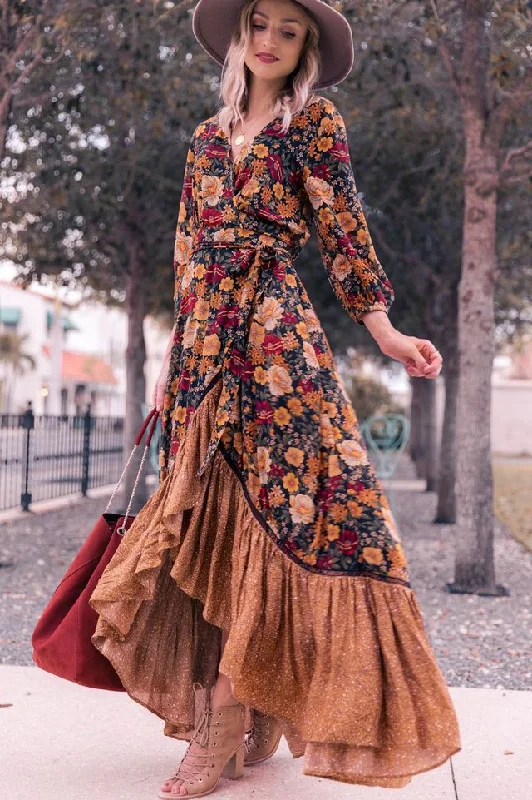 Amy Fashion - New Print Floor Length Dress