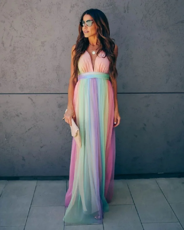 FashionSierra - Spring Rainbow Prom Dresses
