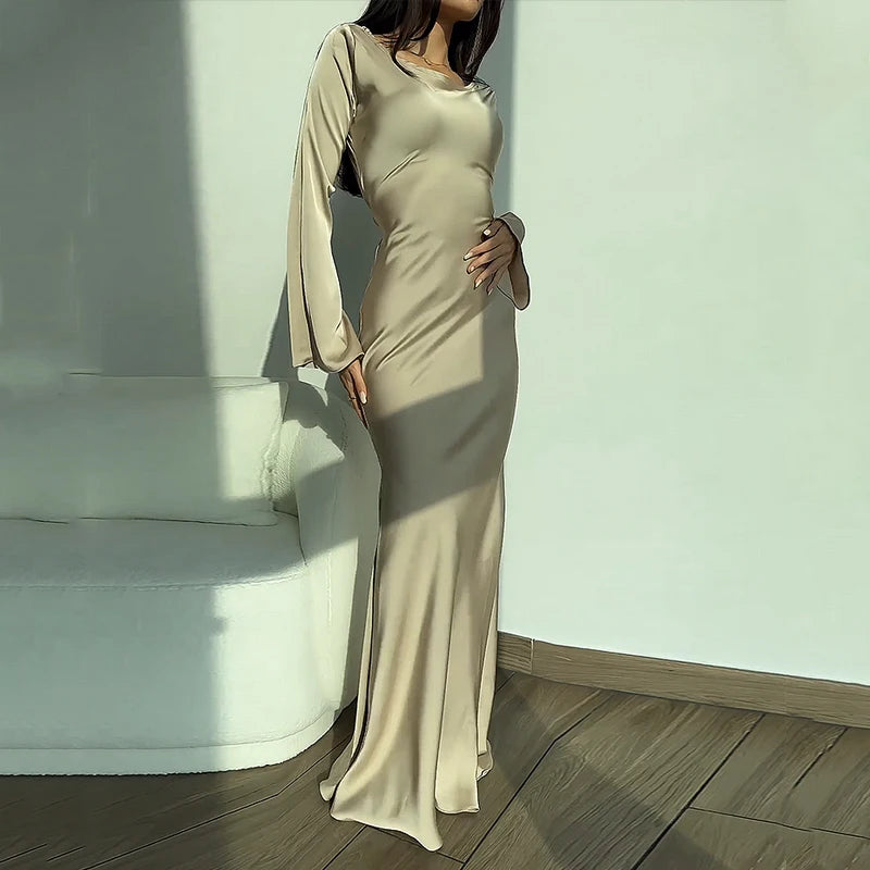 DressBetty - 2024 Autumn Fashion Slim Flare Sleeve Lace Up Maxi Dress Chic Boho Print Maxi Dress DressBetty - 2024 Autumn Fashion Slim Flare Sleeve Lace Up Maxi Dress Chic Boho Print Maxi Dress