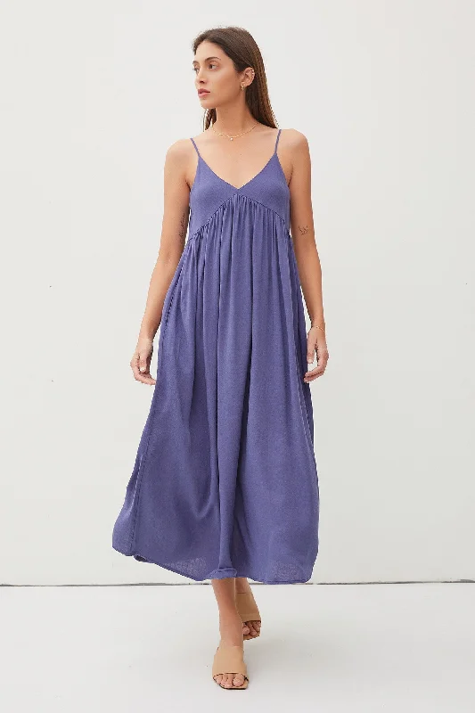 Breezy Baby Doll Maxi Dress Trendy Maxi Dress with Straps