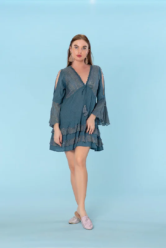 Navy cotton dress