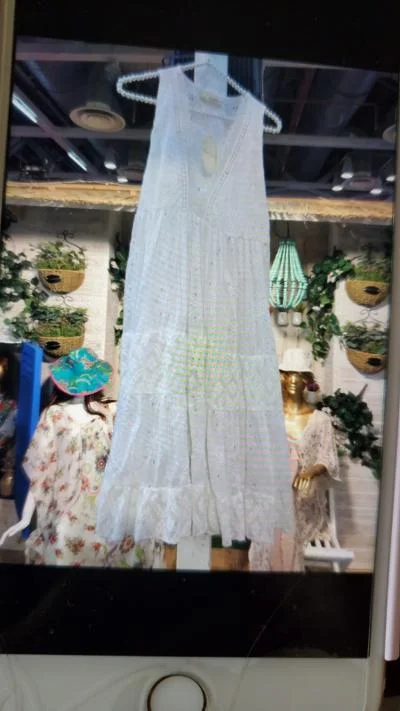 Ranee's white sundress