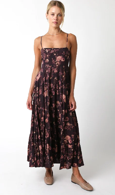 Emery Floral Square Neck Maxi Dress Classic V-Neck Maxi Dress