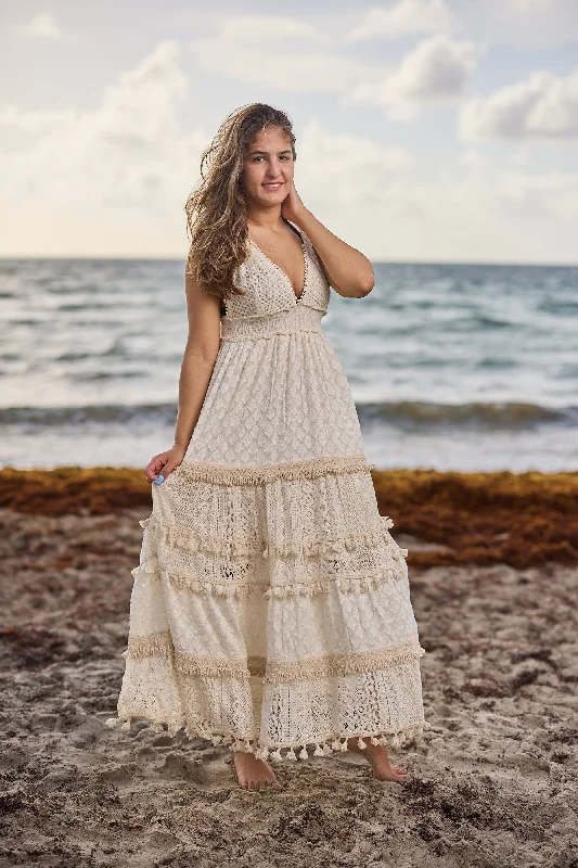 1677 Ivory Lace dress - 2023 collection- new arrival