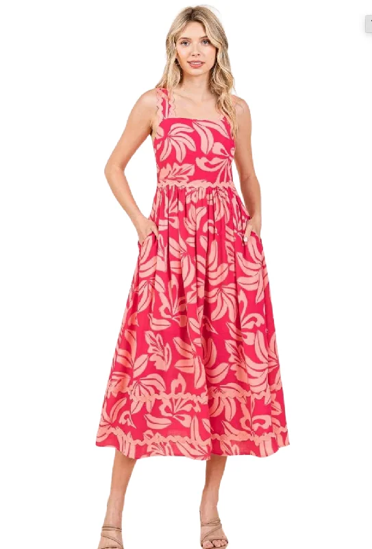 Take Me To The Tropics Maxi Dress Fashionable Faux Wrap Maxi Dress