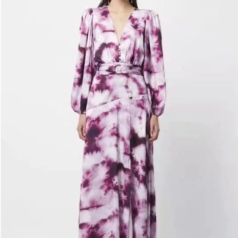 KittenAlarm - Larraine Allover Print Maxi Dress Chic Summer Maxi Dress