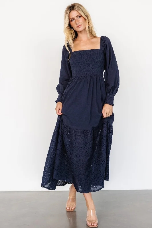 Marcella Maxi Dress | Navy Fashionable Printed Maxi Dress