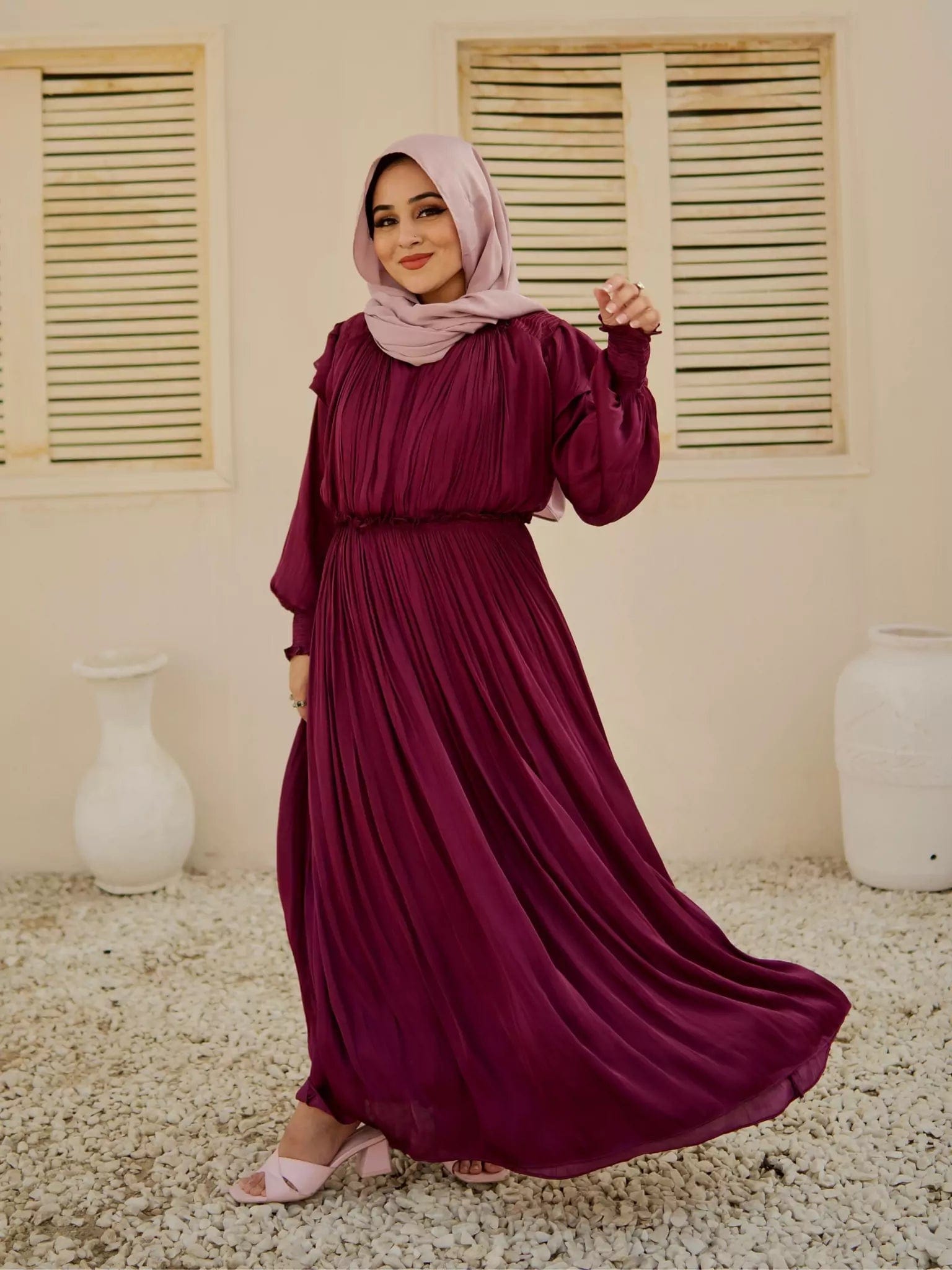 Middleton Dress - Plum