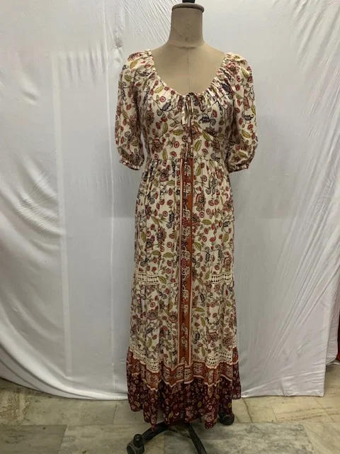 Pamela Floral Maxi Dress Classic Solid Maxi Dress