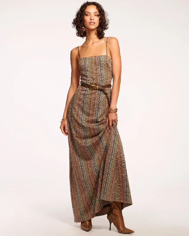 Walker Sleeveless Maxi Dress Comfortable Bohemian Maxi Dress