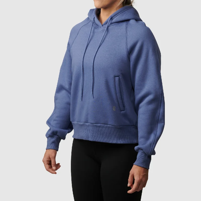 In Your Element Fleece Lined Hoodie (Velvet Morning) Hoodie with Side Slits Relaxed Casual