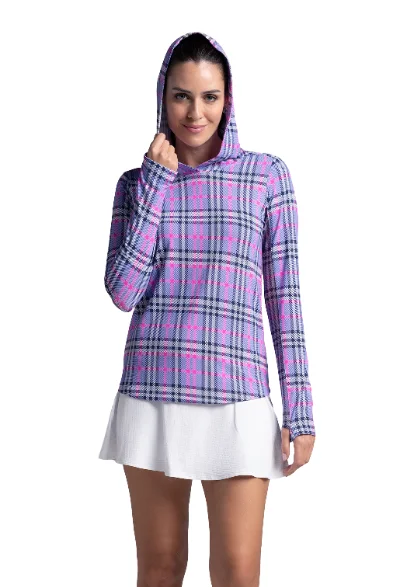 Judith Print Long Sleeve Hoody – 16934 Hoodie with Half-Zip Sporty Casual