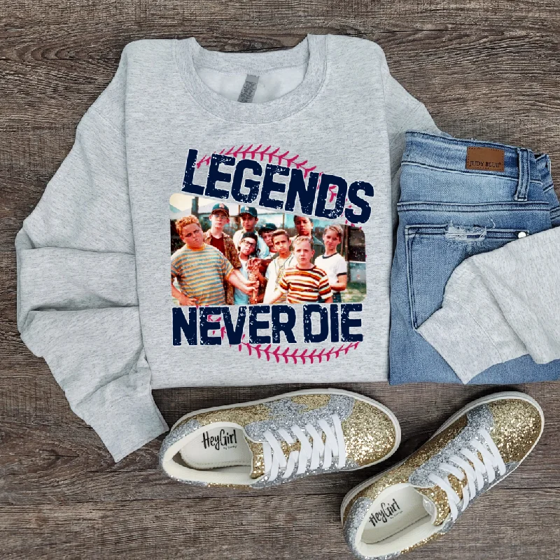 Hazel Blues® |  Legends Never Die: SWEATSHIRT Hoodie with Longline Fit Extended Stylish