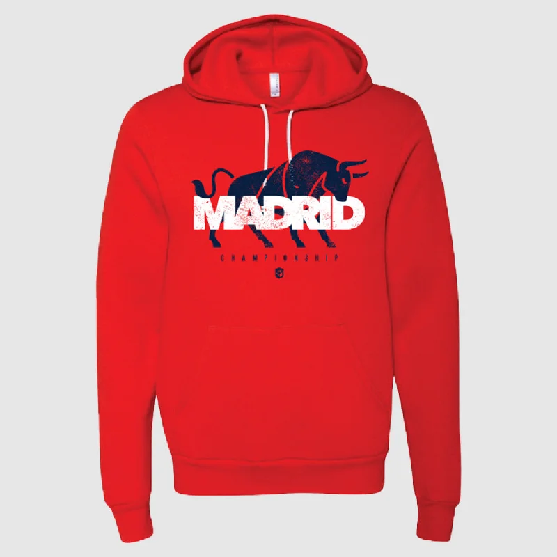 MCC Official Hoodie (MAD-Poppy Red) Hoodie with Hem Lace Feminine Delicate