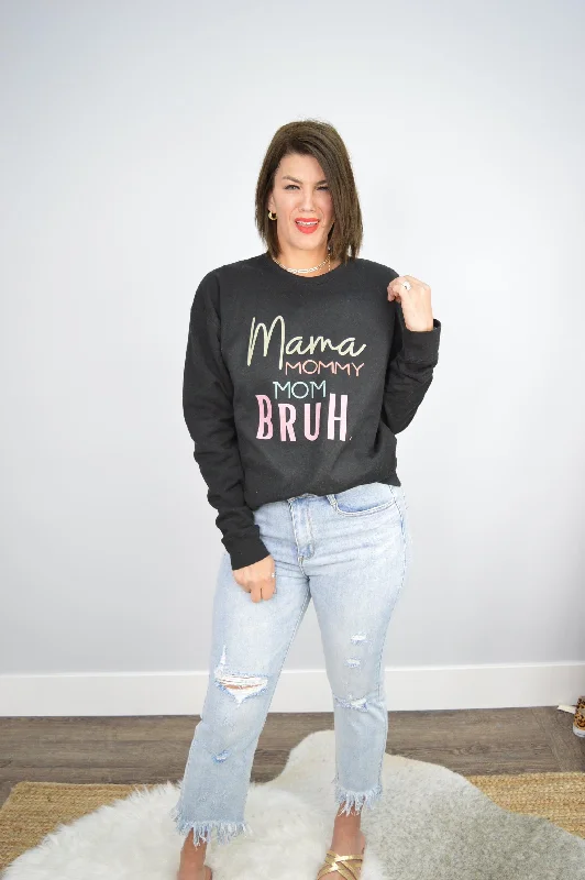 Hazel Blues® | MOMMY BRUH TRANSITION Graphic Sweatshirt Cotton Hoodie Fleece Lining Warmth