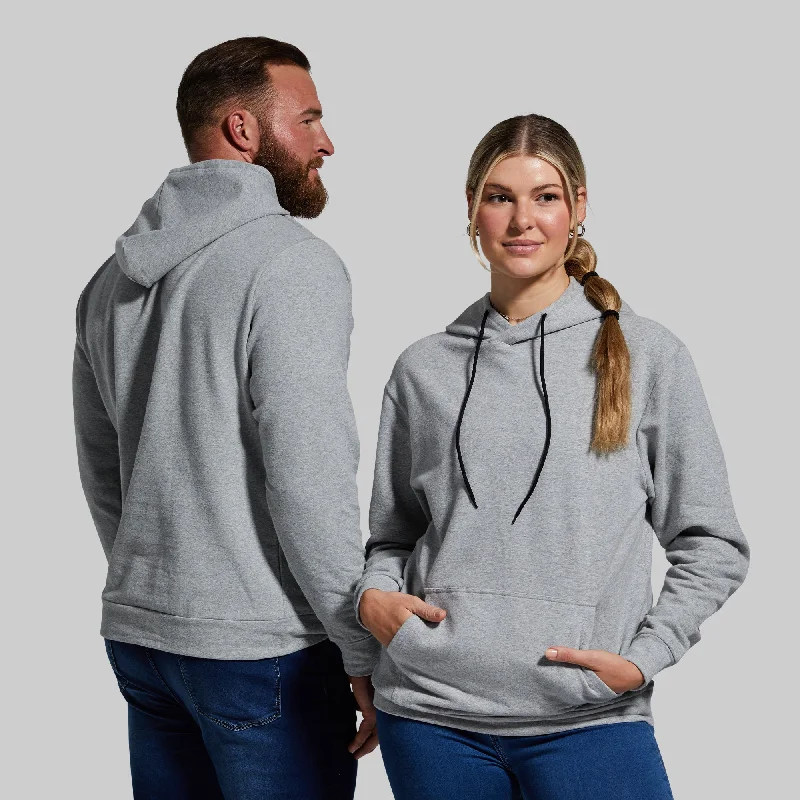 Unmatched Unisex Hoodie (Heather Grey) Hoodie with Raglan Sleeves Sporty Comfortable