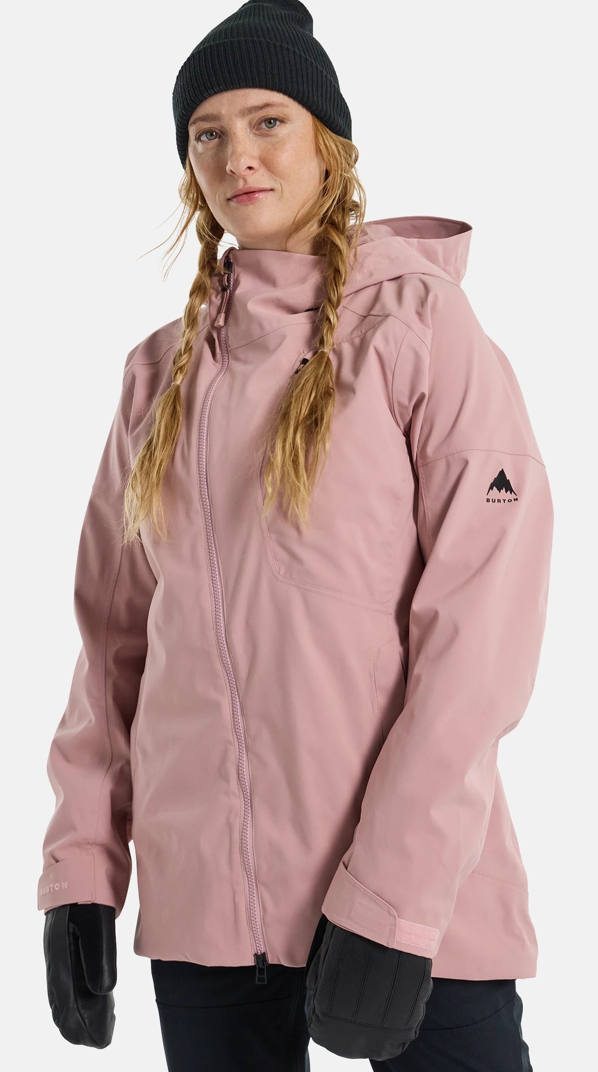 Burton Pyne Jacket Womens 2024 Powder Blush Toggled Jacket Drawstring Jacket Belted Jacket