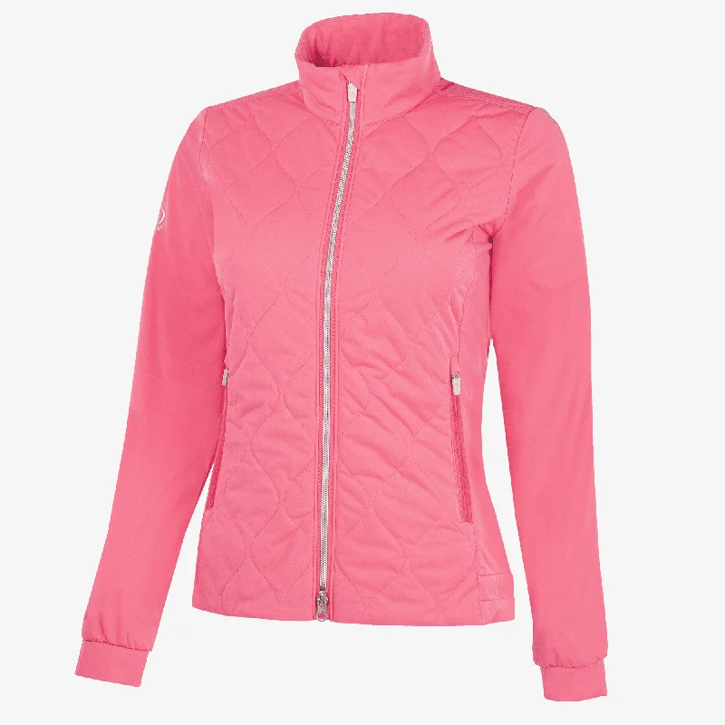 Leora - Windproof and water repellent golf jacket Welt Pockets Slit Pockets Flap Pockets