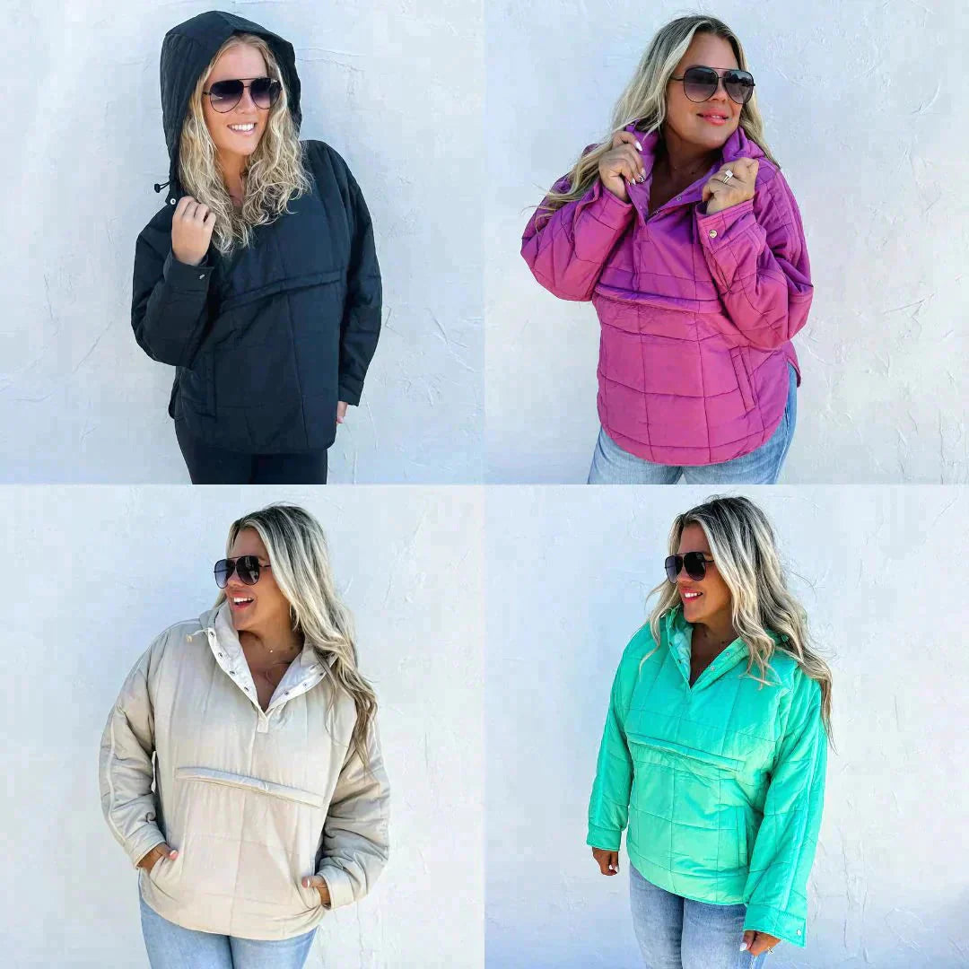 PREORDER: Peyton Puffer Jacket (4 Colors) Tiered Jacket Buttoned Jacket Zippered Jacket