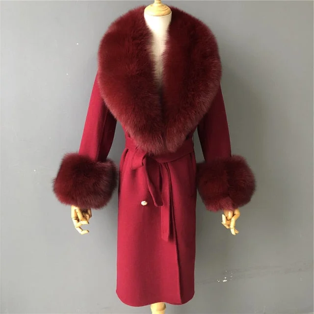 Big collar-burgundy