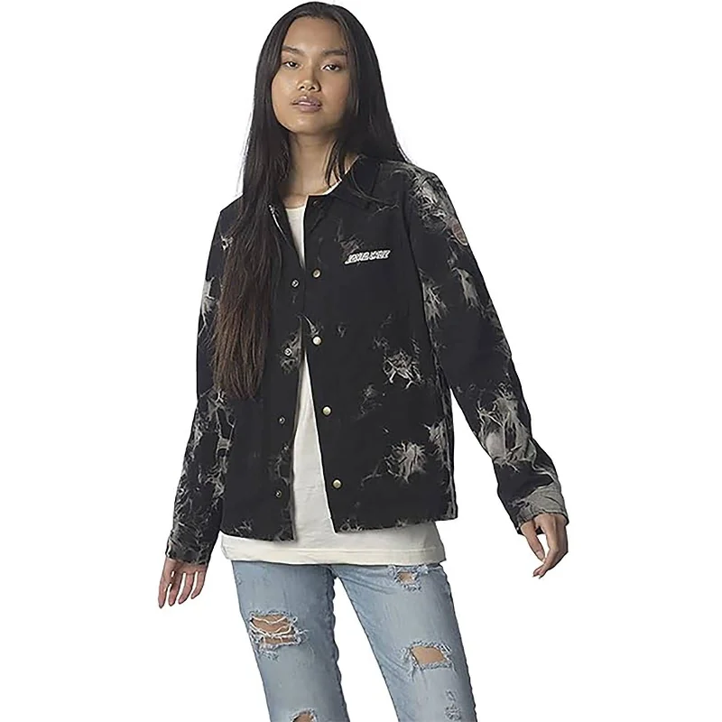 Santa Cruz Opus Tie Dye Women's Jackets (Brand New) Wool Fabric Cashmere Fabric Tweed Fabric