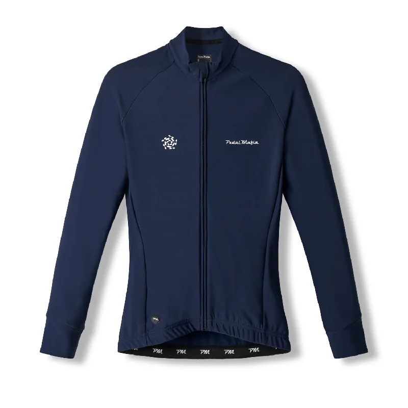 Women's Core Thermal Jacket - Navy Front Pockets Side Pockets Patch Pockets