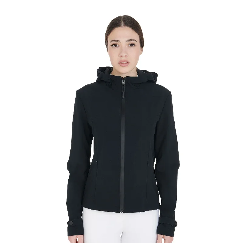 Women's Slim Fit Softshell Jacket With Windproof Z - Black Wool Jacket Cashmere Jacket Tweed Jacket