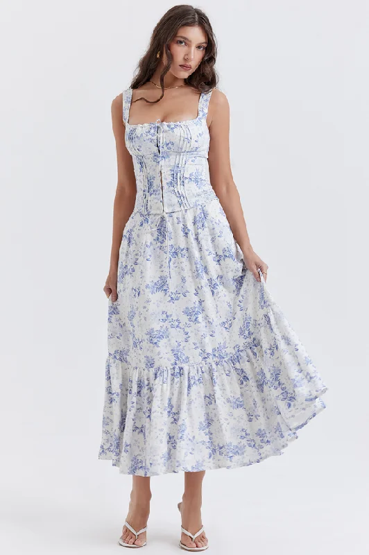 Aitana Blue Print Top + Skirt Set tulle skirt dreamy