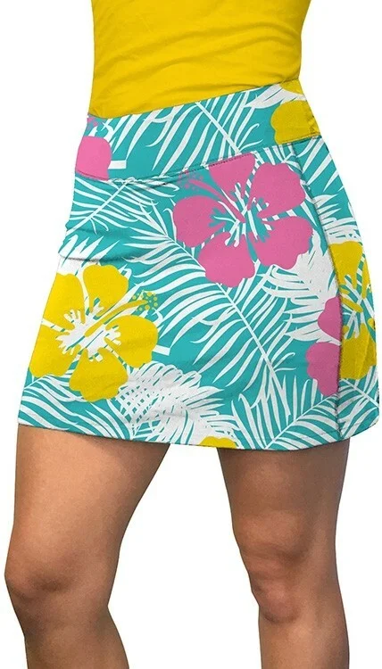 Loudmouth Golf: Women's Active Skort - Castaway linen skirt natural