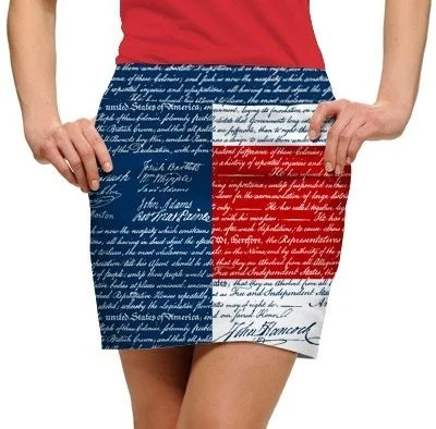 Loudmouth Golf: Women's StretchTech Skort - Declaration of Indepants summer skirt style