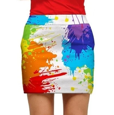 Loudmouth Golf: Womens StretchTech Skort - Drop Cloth cashmere skirt fine