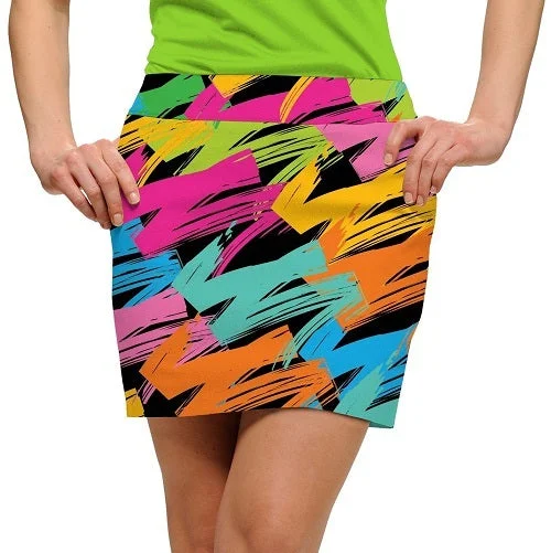 Loudmouth Golf: Women's StretchTech Skort - Broad Strokes (Size 6) denim skirt fashionable