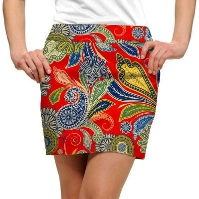 Loudmouth Golf: Women's StretchTech Skort - Hotel Lobby satin skirt smooth