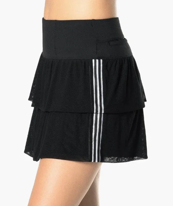 Lucky in Love Sublime Stripe Skort - 15" casual skirt length