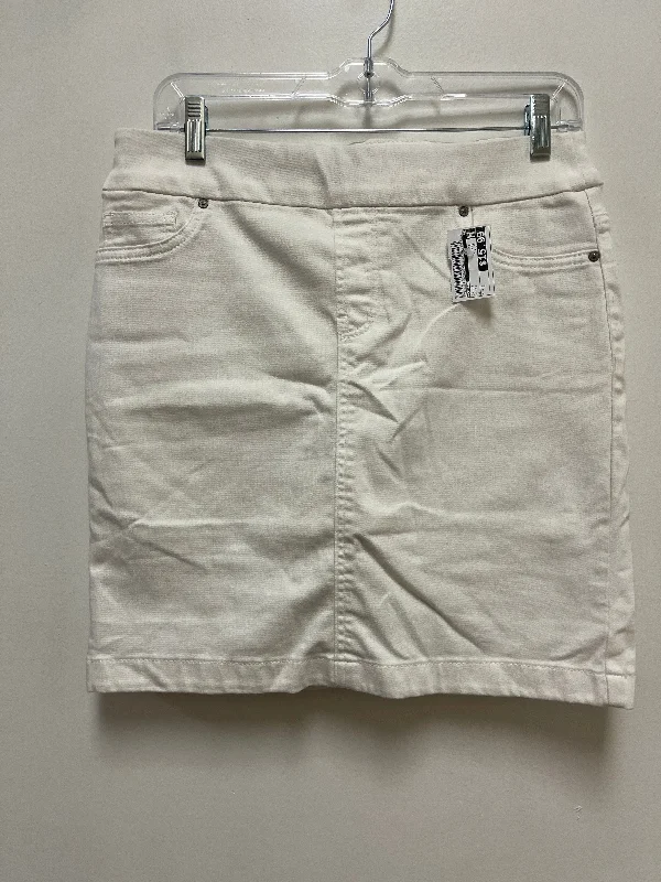 Skort By Chicos In White, Size: 2 denim skirt stylish