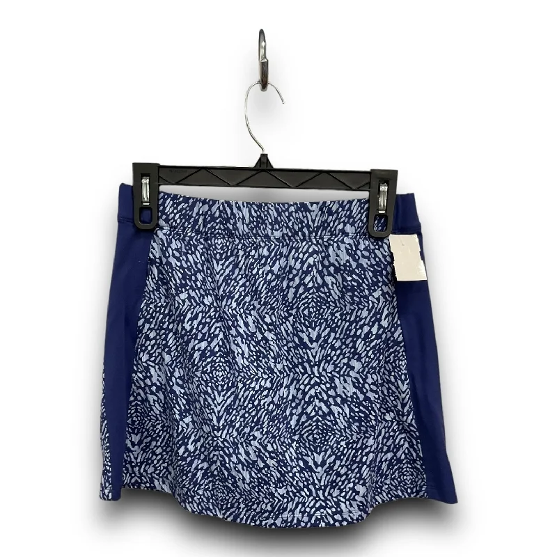 Skort By J Mclaughlin In Blue, Size: Xs leather skirt modern