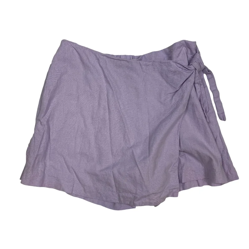 Skort By Old Navy In Purple, Size: M linen skirt airy